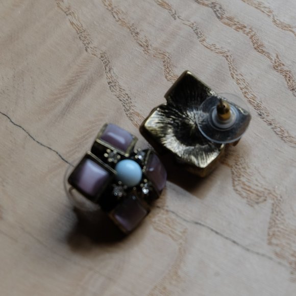 Square ANTHROPOLOGIE Earrings - Picture 3 of 4